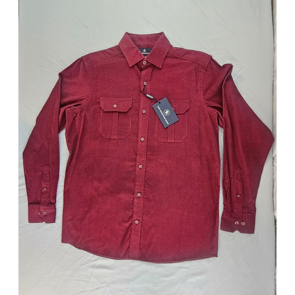 Hart Schaffner Marx Men's S Small Corduroy Long Slv Button Shirt NWT L384